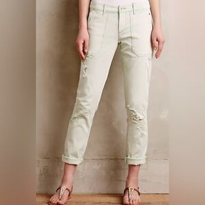Pilcro Anthropolgie|Hyphen distressed chinos, casual pants in pastel color•••27